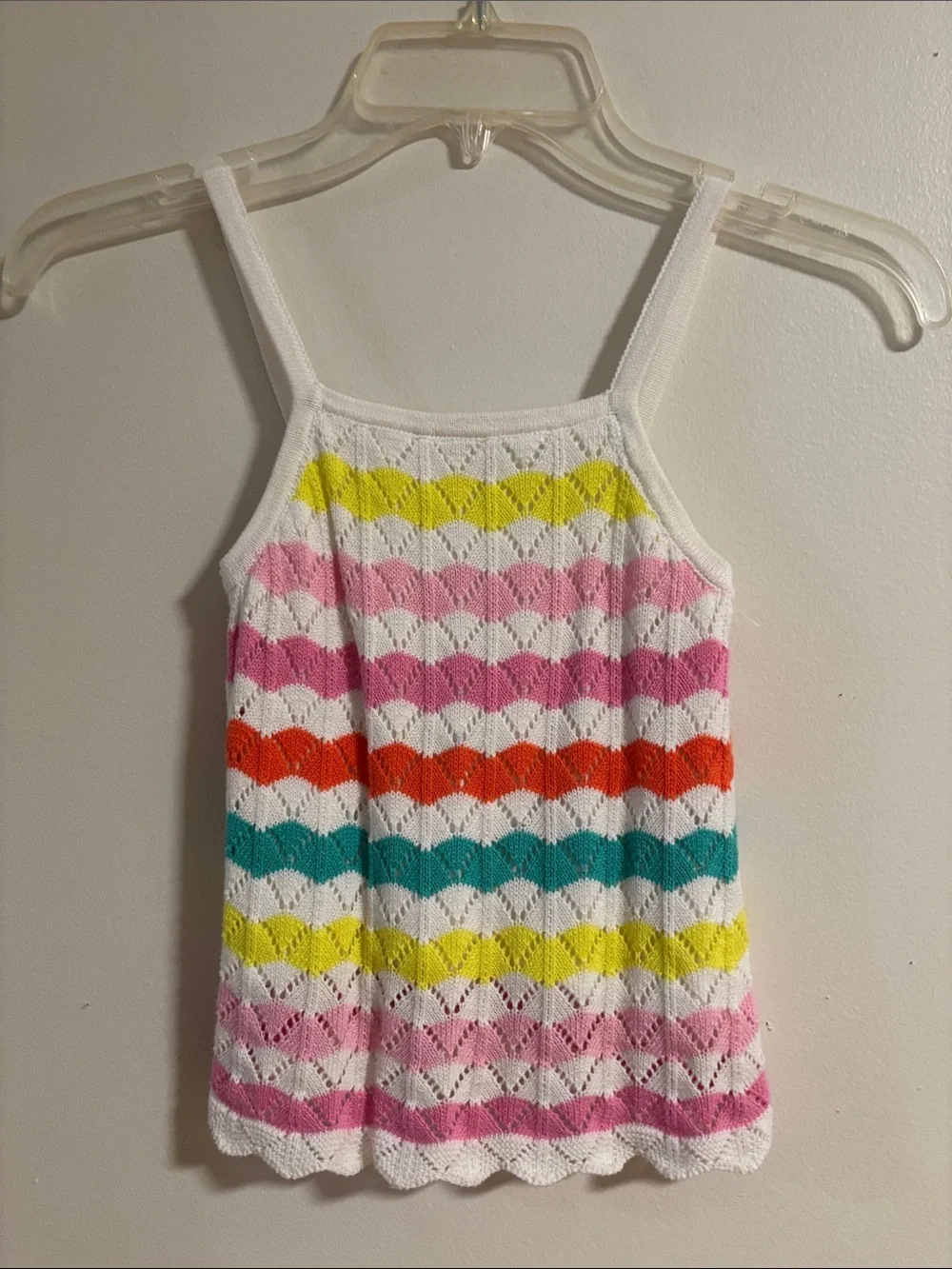 Janie and Jack Wavy Striped Crocheted Top 5